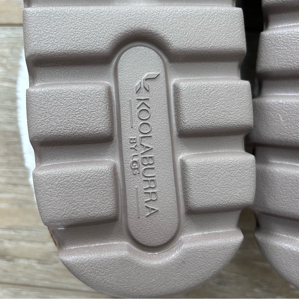 Koolaburra Chestnut Suede Shearling-Lined Clog Mules - Picture 11 of 12